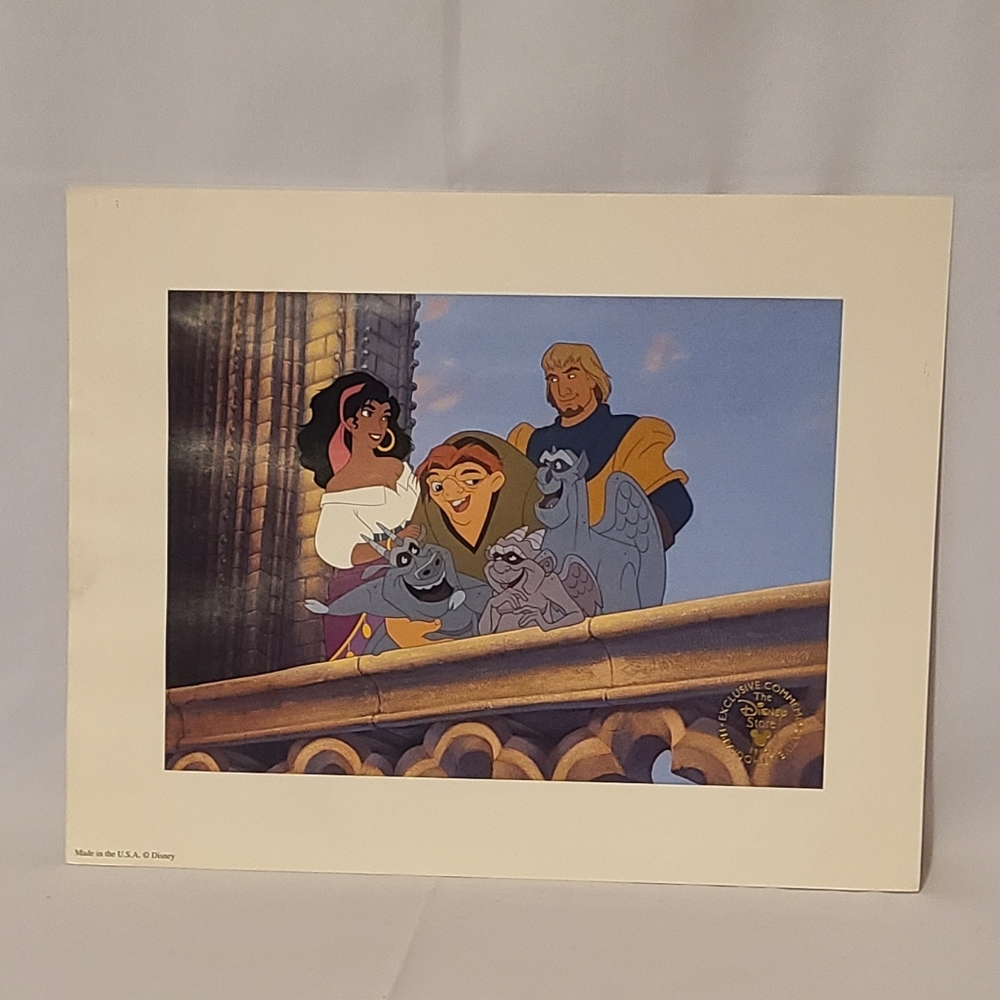 Disney Hunchback Of Notre Dame Lithograph 1997 👓